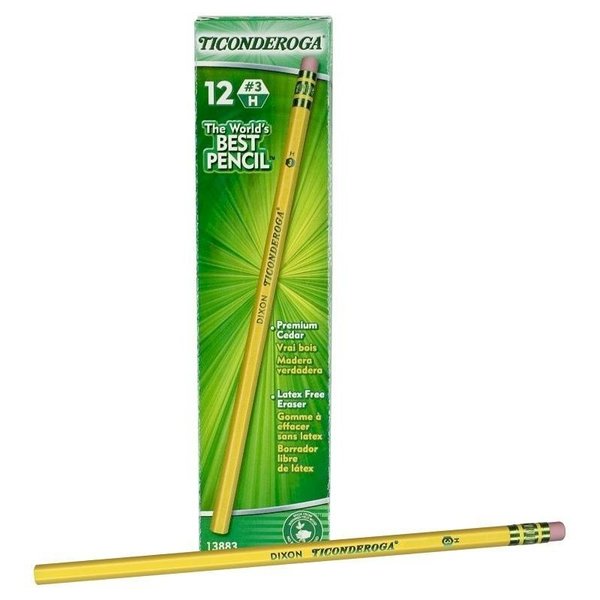 Ticonderoga Pencil, Medium Hard Lead, Wood Barrel 13883